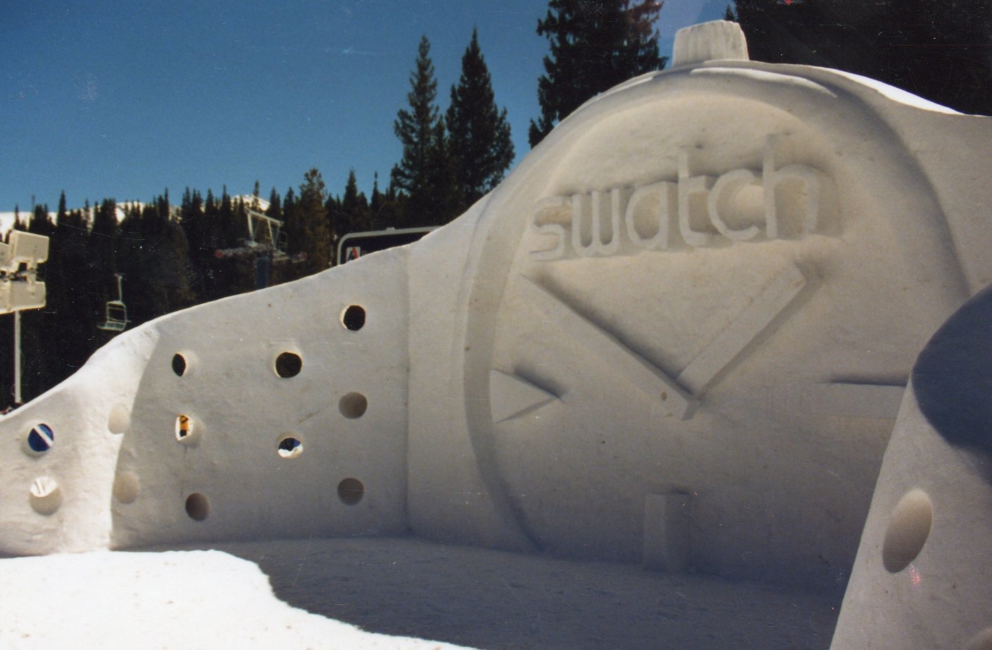 Team Breckenridge Swatch Snow Sculpture