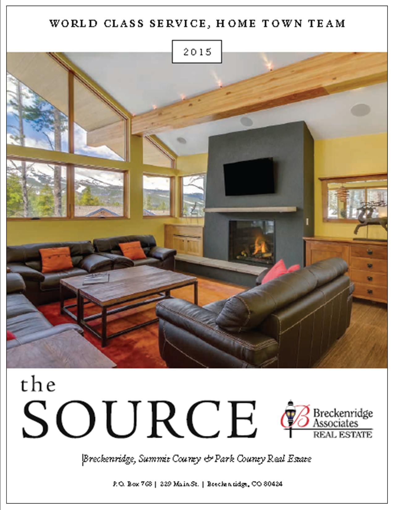 The cover of the May 2015 Source for Real Estate Magazine 