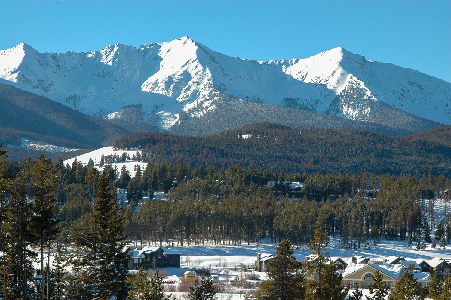 View to the Tenmile Range from Highland Park