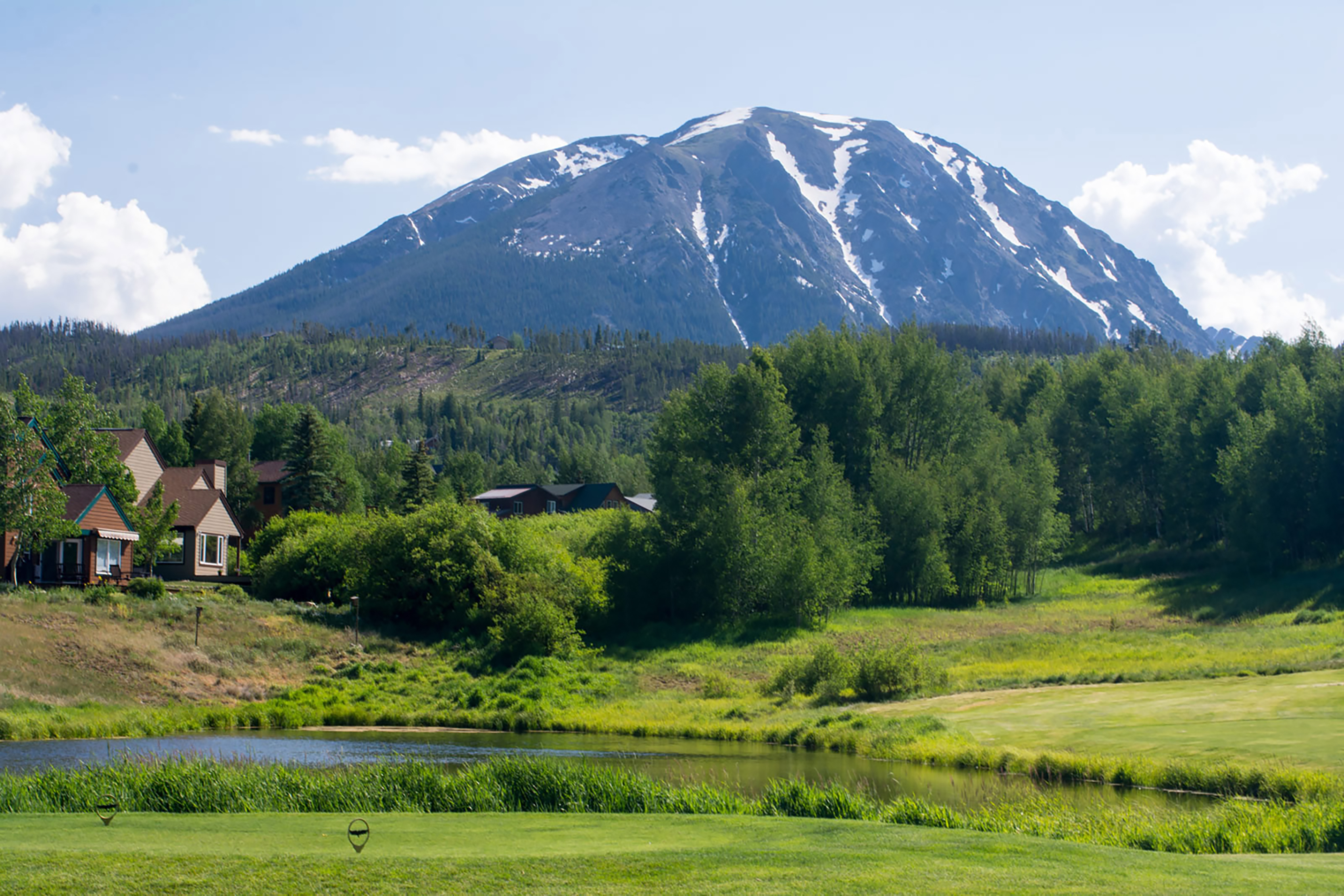 view to Willowbrookfrom golf course in Silverthorne, Co