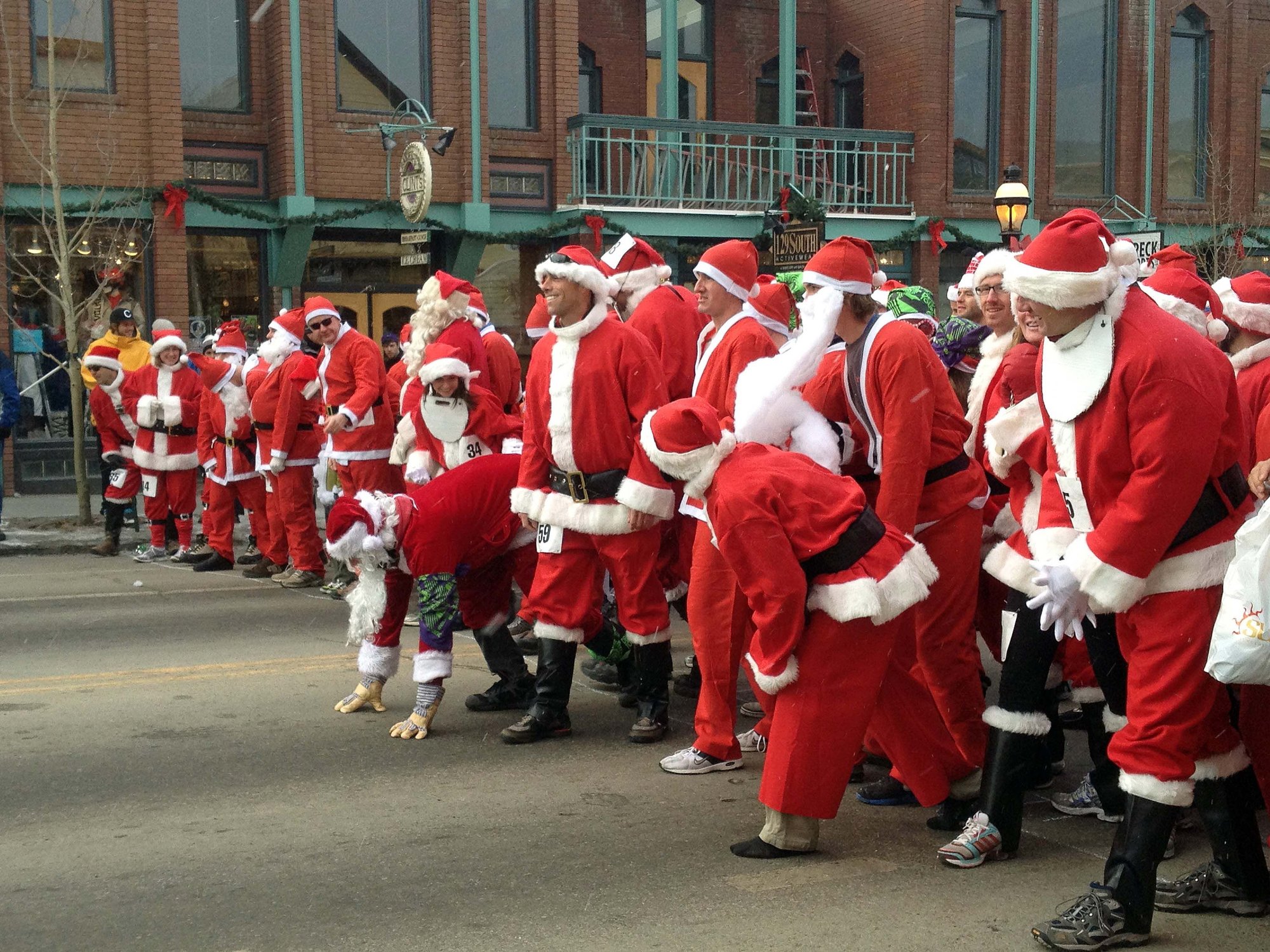 Running of the Santas in Breckenridge