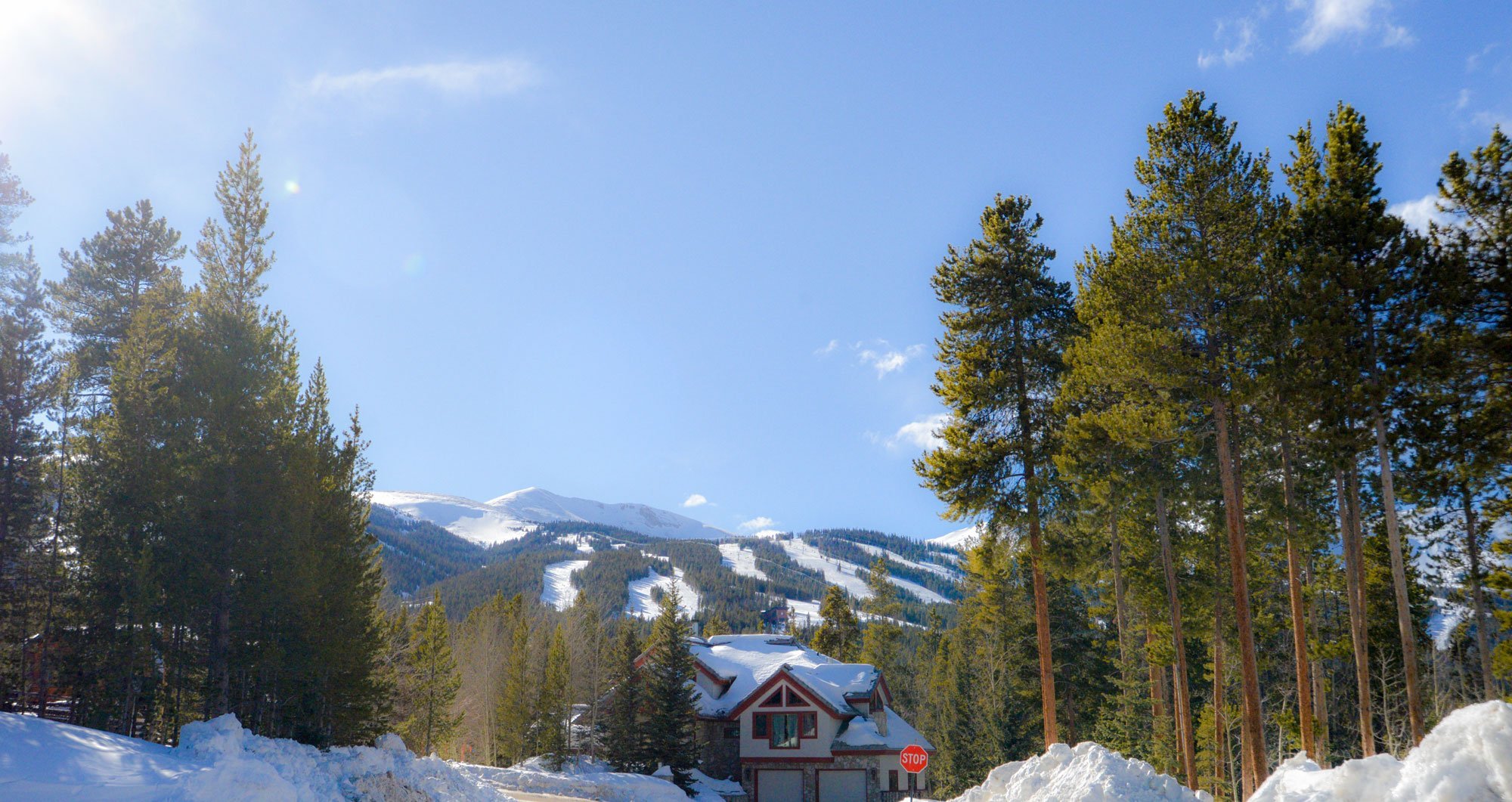 View of the Breckenridge Ski Resort from Warriors Mark West