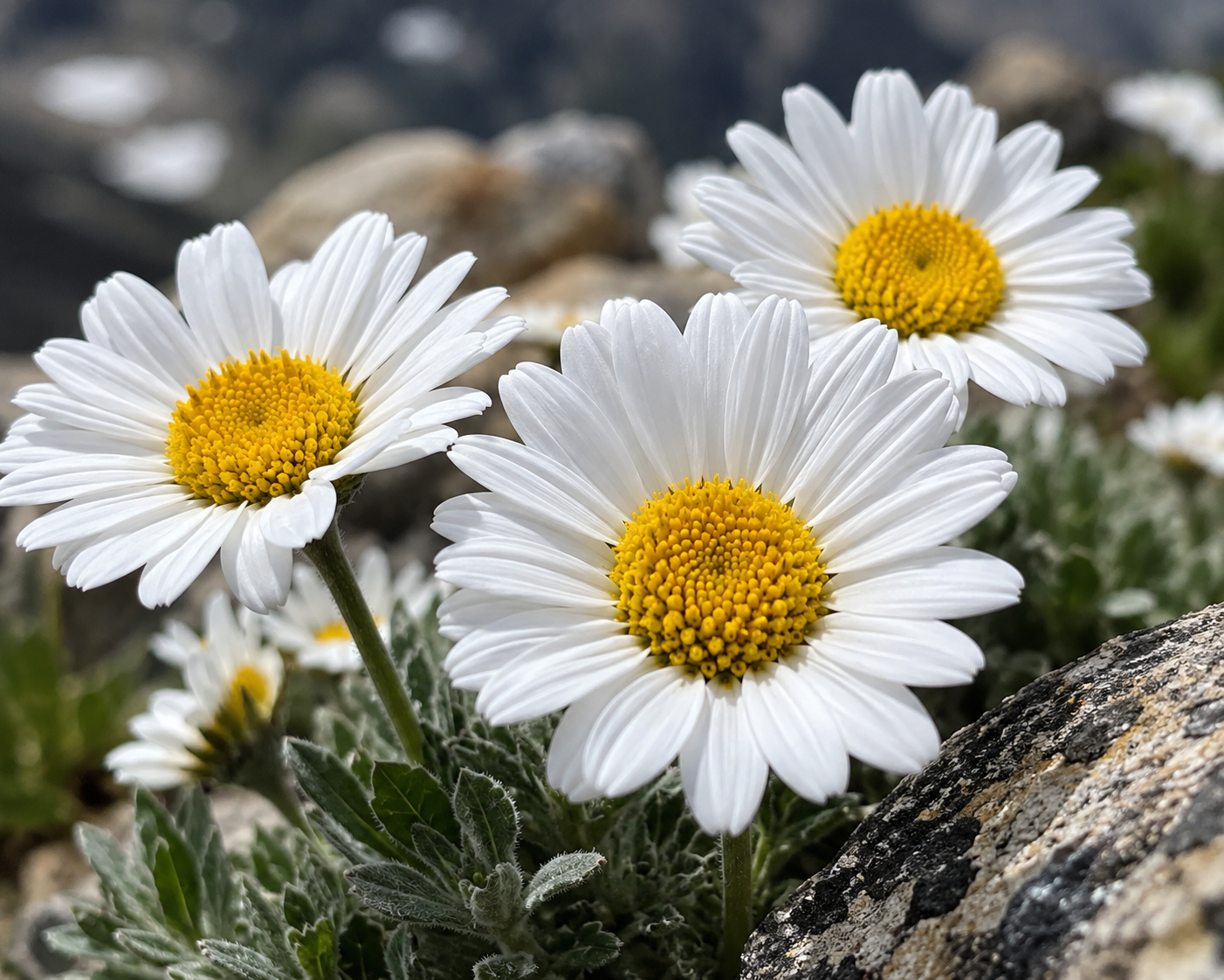 High Elevation Alpine Daisies