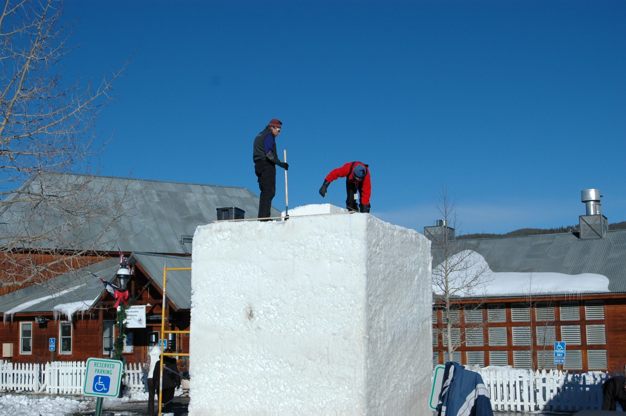 Breckenridge International Snow Sculpture Championships - initial bloks