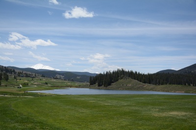 Keystone Ranch Golf Course with large homes and homesites near Keystone Resort, Summit County, Colorado.