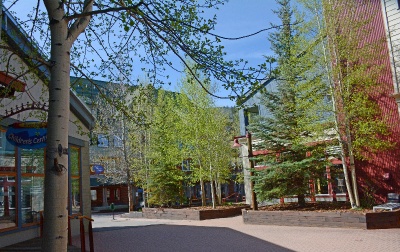 River Run Village plaza at the Keystone Ski Resort